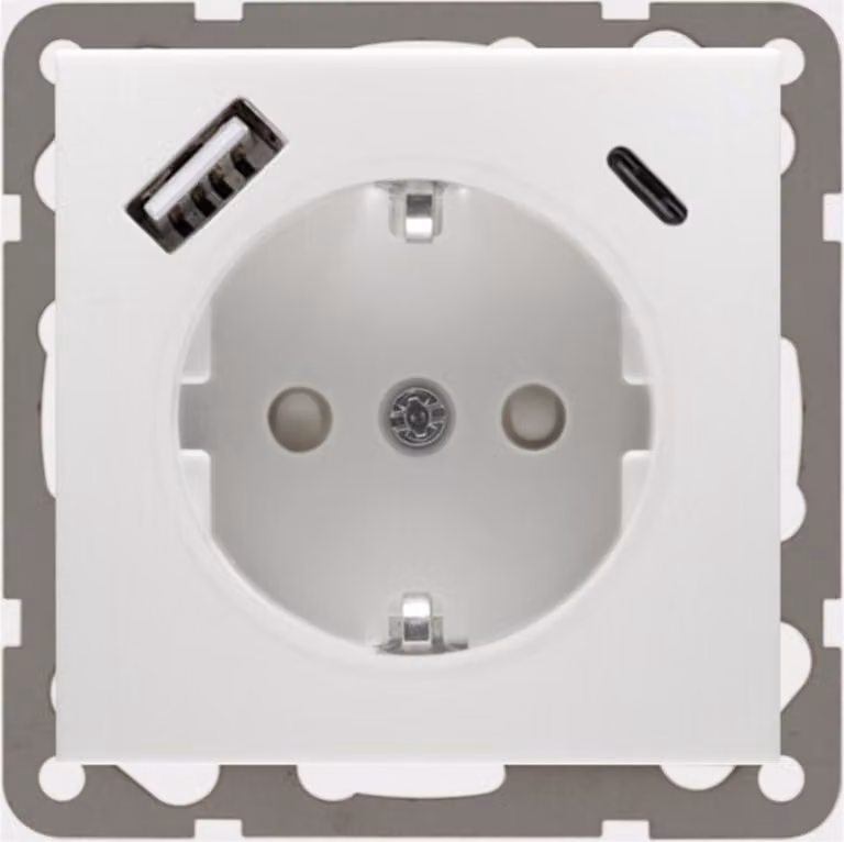 Presa di corrente con caricatore USB rws D 6511.02 SI CA (00243951)