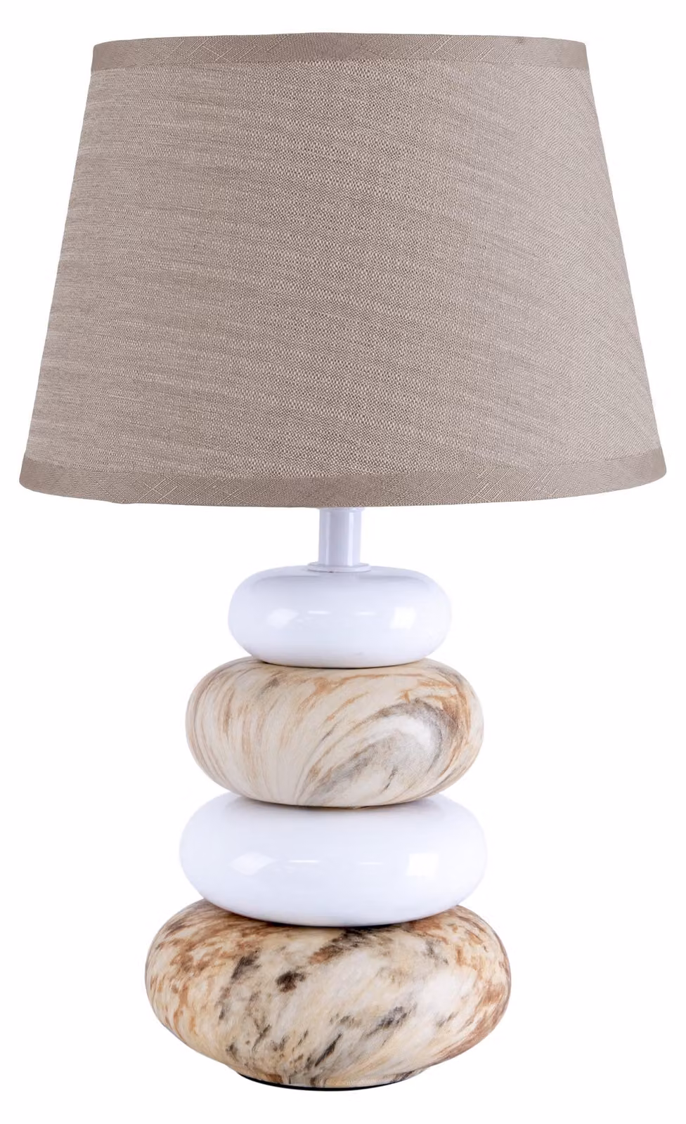 Lampada da tavolo, Vetroceramica, grigio, H 20 cm