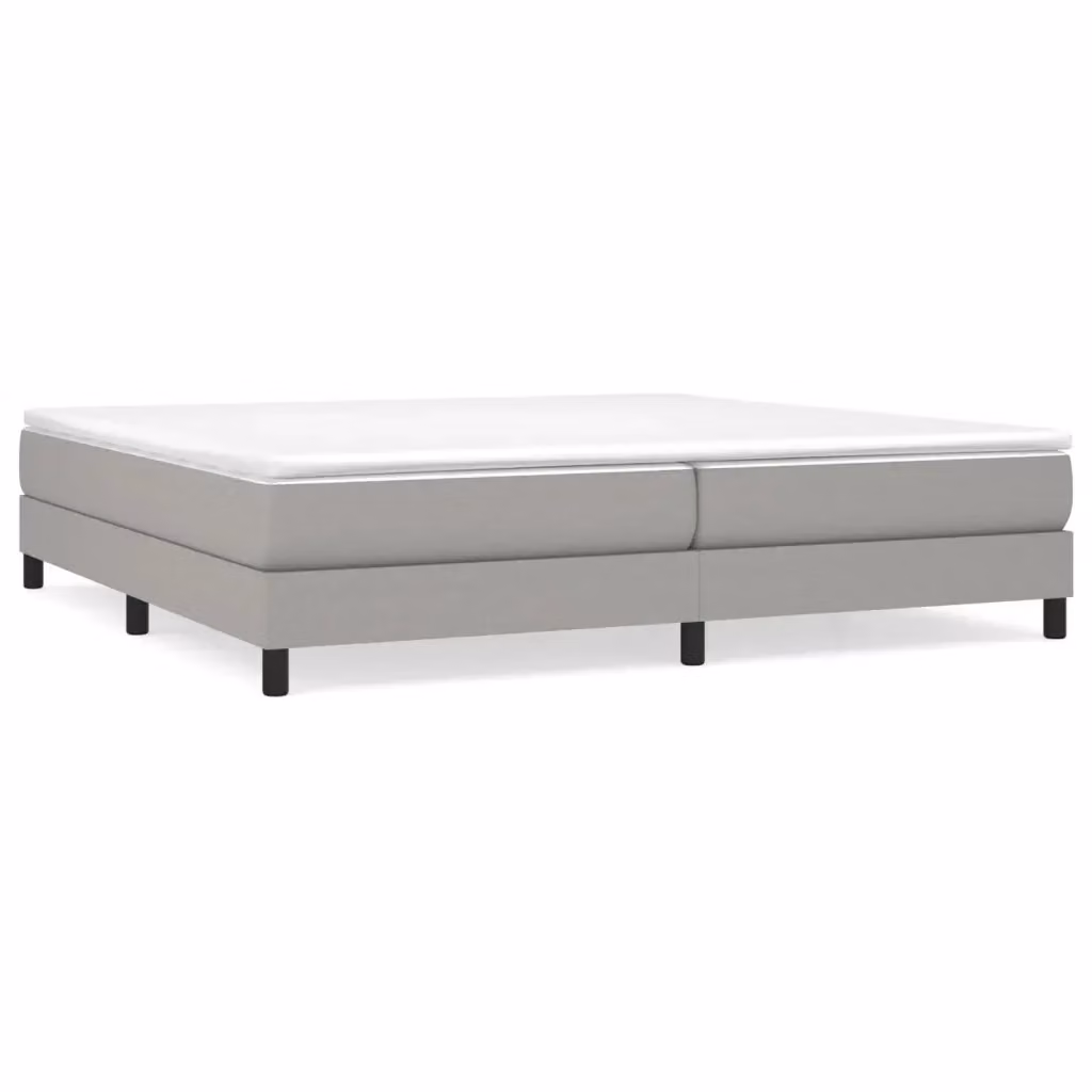 Letto Ibrido vidaXL con Materasso e Struttura in Legno, Grigio e Bianco, L 200 cm x P 200 cm x H 25 cm – 2