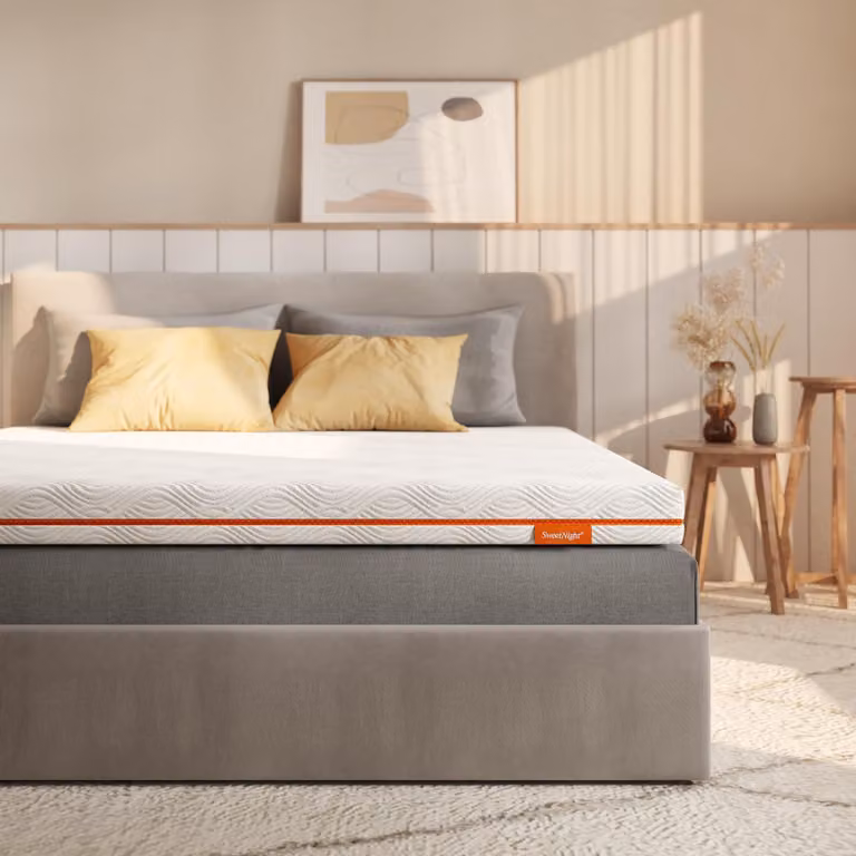 Topper per materasso, 80x200 cm, in gel, 10 cm di spessore, rigidità H2/H3