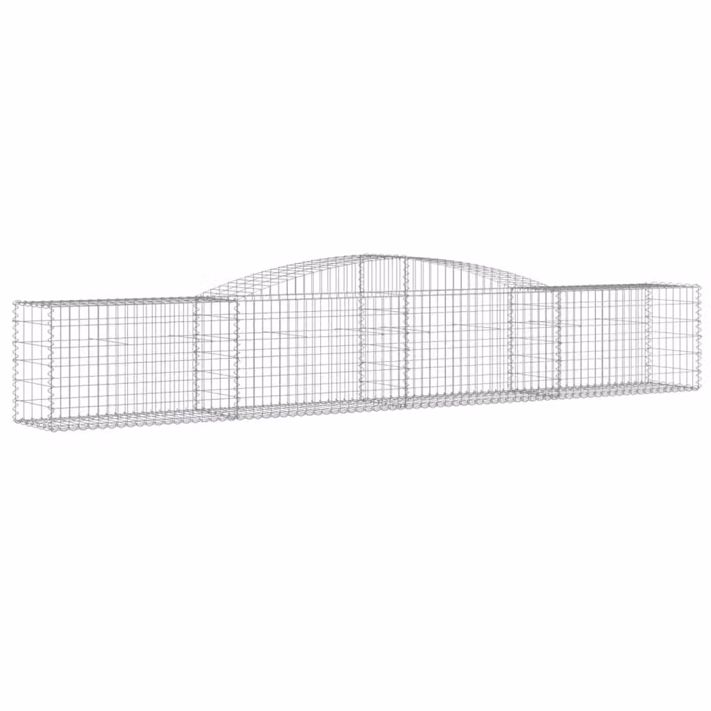 Cesto Gabbione ad Arco 400x50x60/80 cm Ferro Zincato