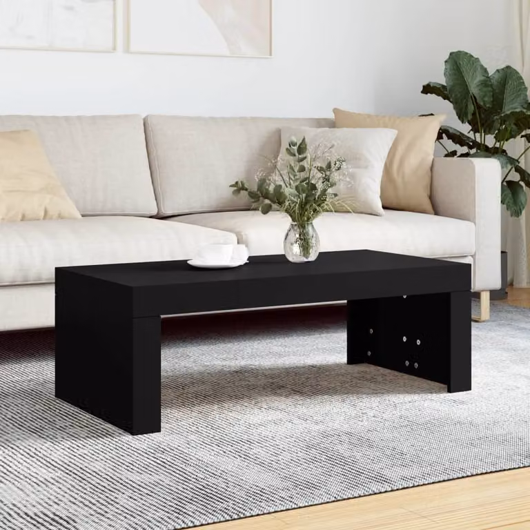 Maison Exclusive - Tavolino nero 102x50x36 cm Materiale ligneo