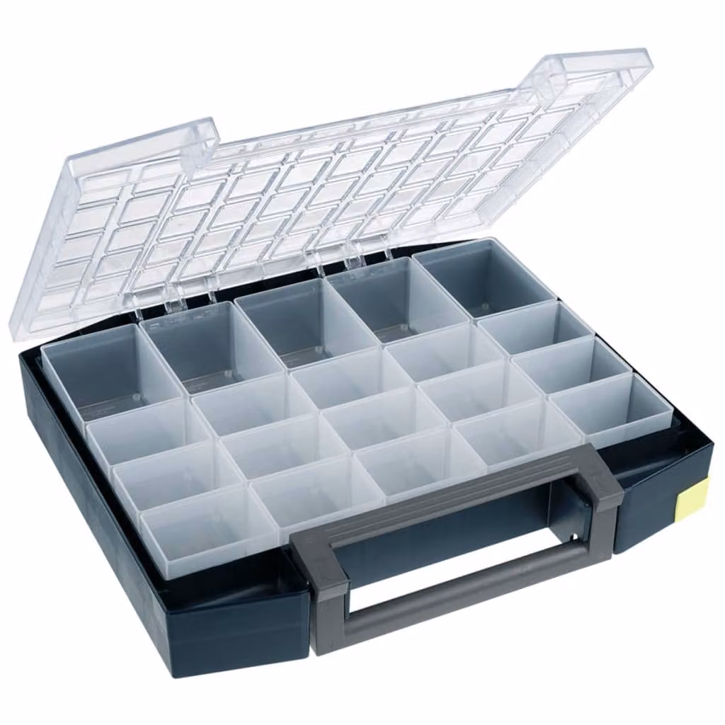 Raaco assortimento di scatole in policarbonato boxxser 80 5x10-20 blu , 134934