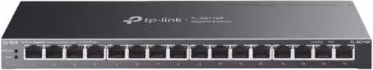 Switch di rete non gestito TP-Link TL-SG116P Gigabit Ethernet con supporto PoE, Nero