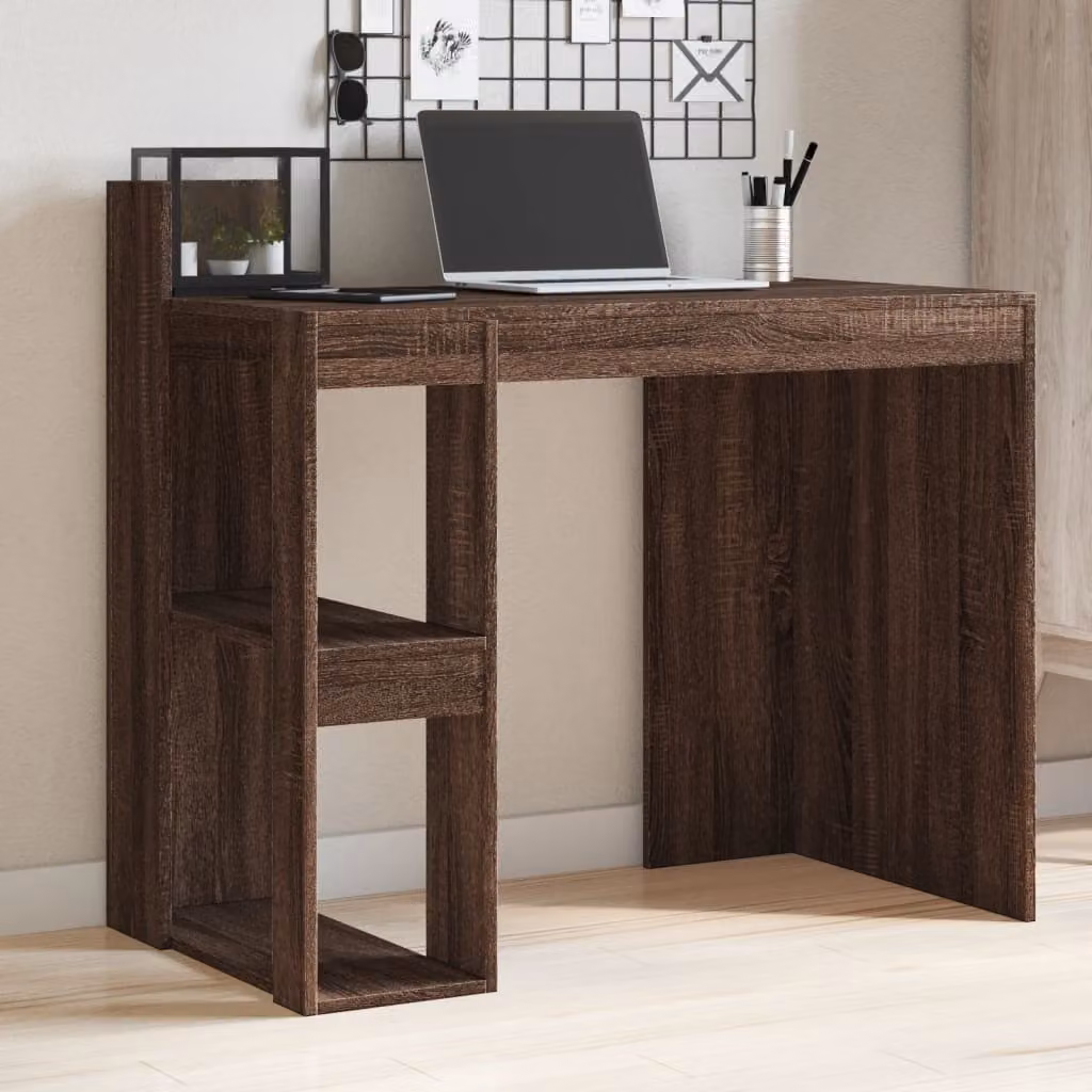 Maison Exclusive - Scrivania effetto rovere marrone 103,5x56,5x94 cm Materiale ligneo
