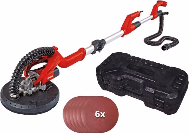 Levigatrice per muri telescopica Einhell TC-DW 225 rossa con motore da 600W