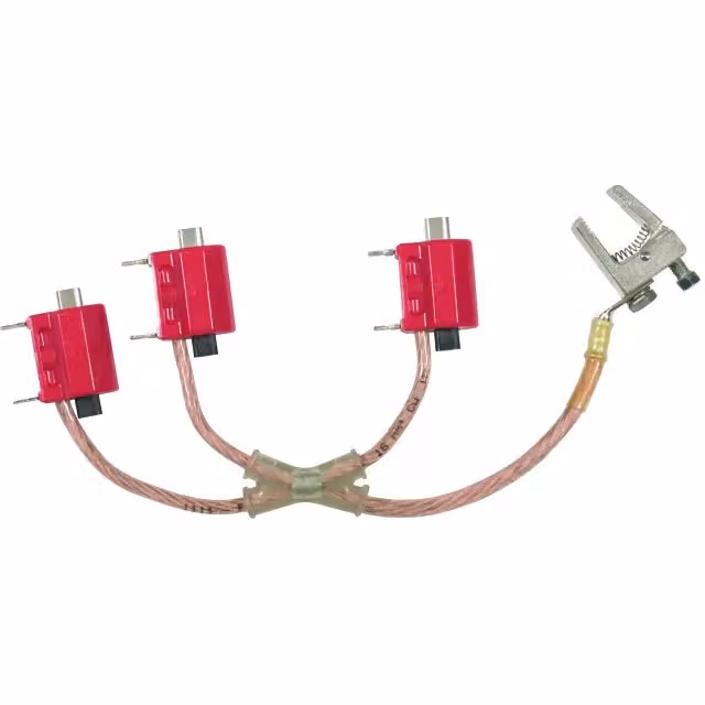 Dispositivo di messa a terra e protezione da cortocircuito Dehn, tripolare, sezione 16mm², con elementi di messa a terra NH00, modello V1RC3P2