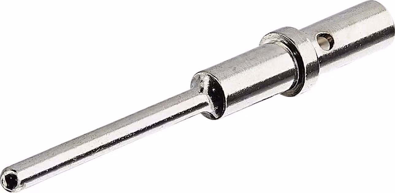 Amphenol AS-KM 108 Contatto a crimpare Perno di contatto (M) 0,34 mm² - 0,5 mm² AWG22 - AWG20 argento Materiale Lega di rame - 1