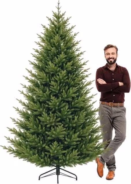 Rockefeller - Albero di Natale effetto realistico in PE e PVC ø208x270H, 4664 Punte