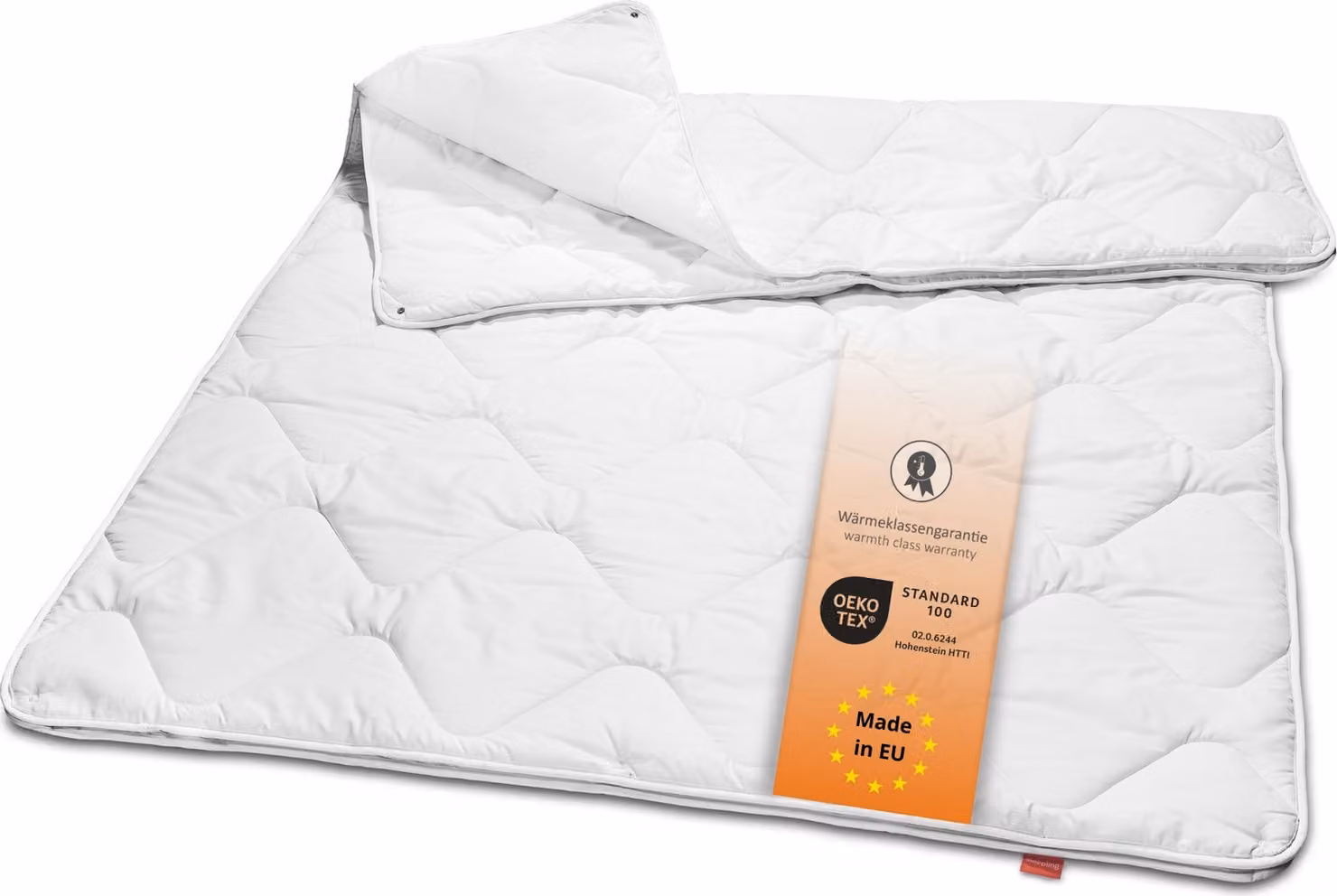 Coperta per letto a 4 stagioni, 135 x 200 cm, 100% cotone satinato, lavabile, sleepling Basic 360