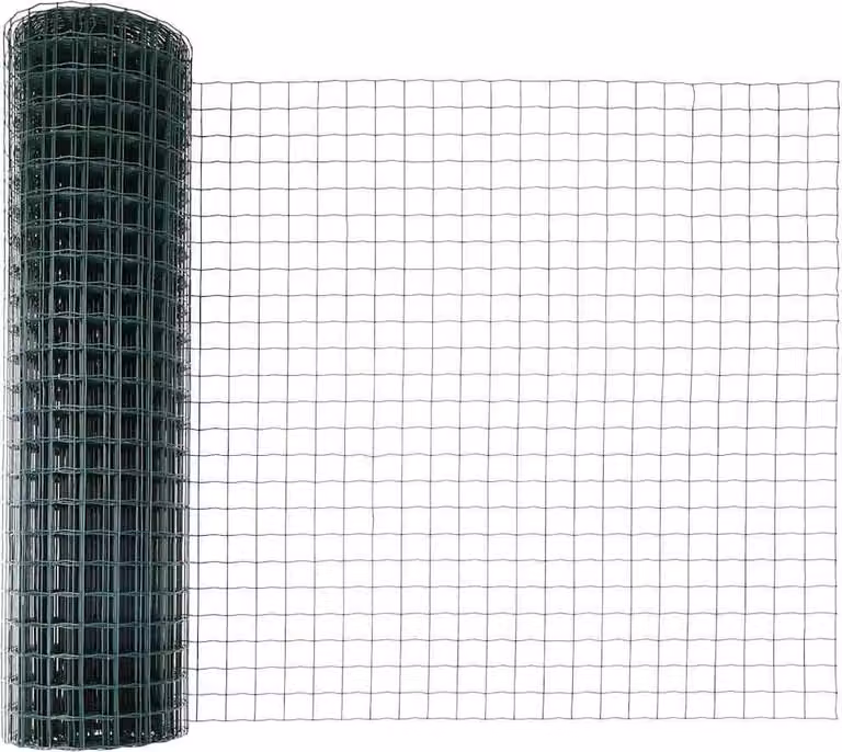 Recinzione Euro di vidaXL, con pali, 10 x 1 metro, acciaio rivestito in PVC, colore verde