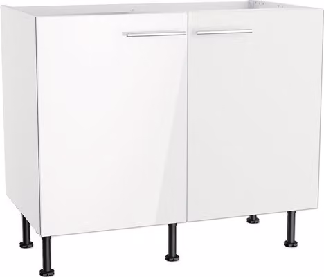 Lavello Optifit Rurik986 LxPxH 100 x 58,4 x 87 cm bianco lucido smontato KFRU SPL106-8+