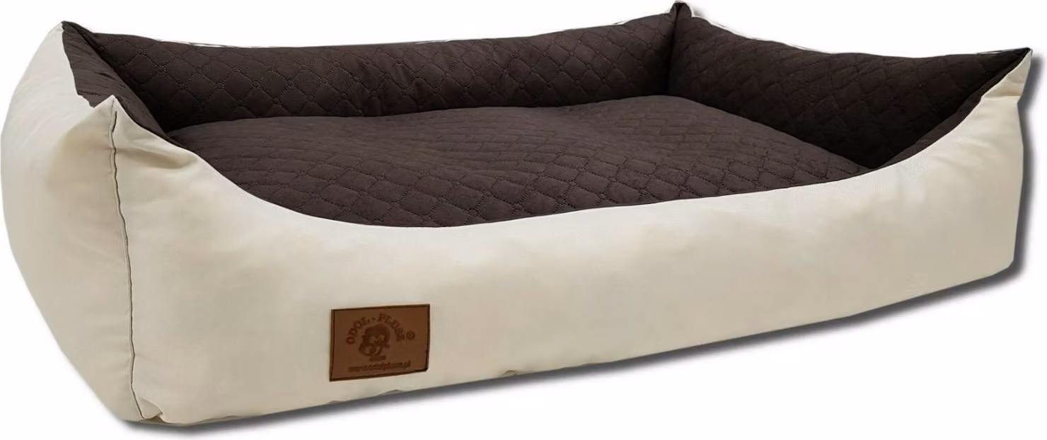 Letto per cani XL cuscino per cani divano per gatti 100x70 impermeabile beige