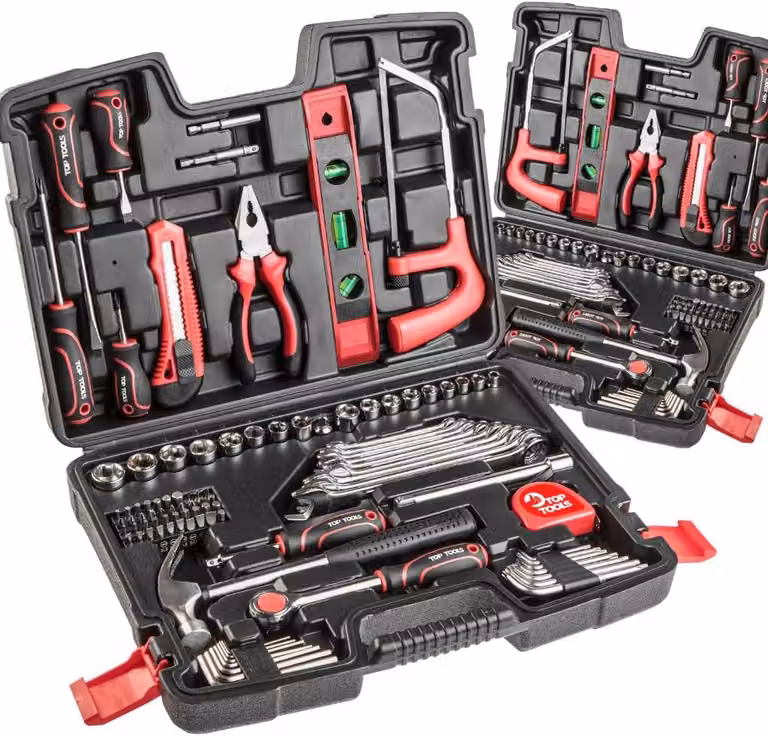 Top Tools Set di utensili da 1/4", 3/8", 100 pezzi.