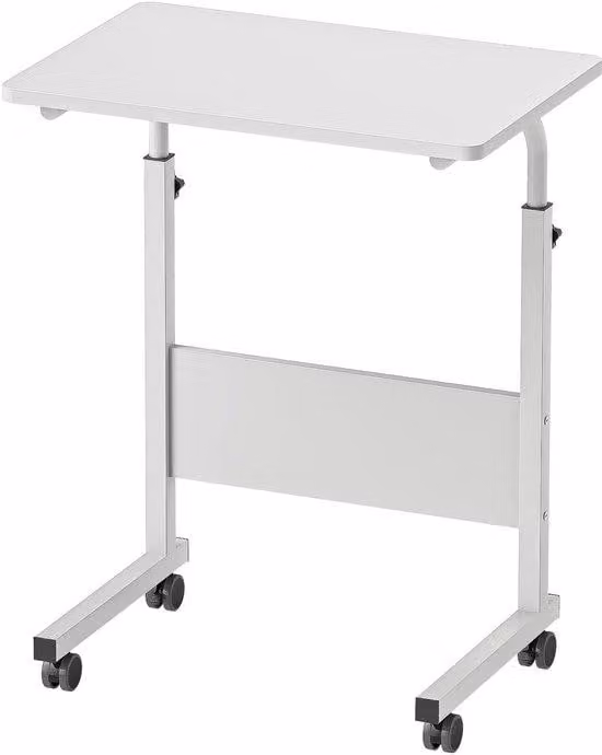Tavolino mobile regolabile con rotelle per un uso domestico versatile