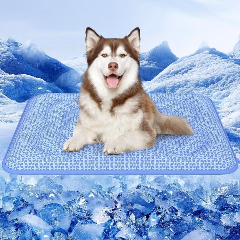 Tappetino refrigerante per cani Arc-Chill, spessore 3 cm, dimensioni 90x70 cm, colore blu ghiaccio