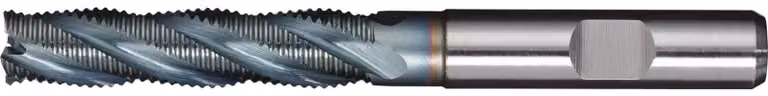Fresa a gambo DIN 844 tipo HR, diametro nominale 16 mm, lunghezza utile 73 mm, HSS-Co5 TiCN DIN 1835 B, numero di taglienti 4 lunghi