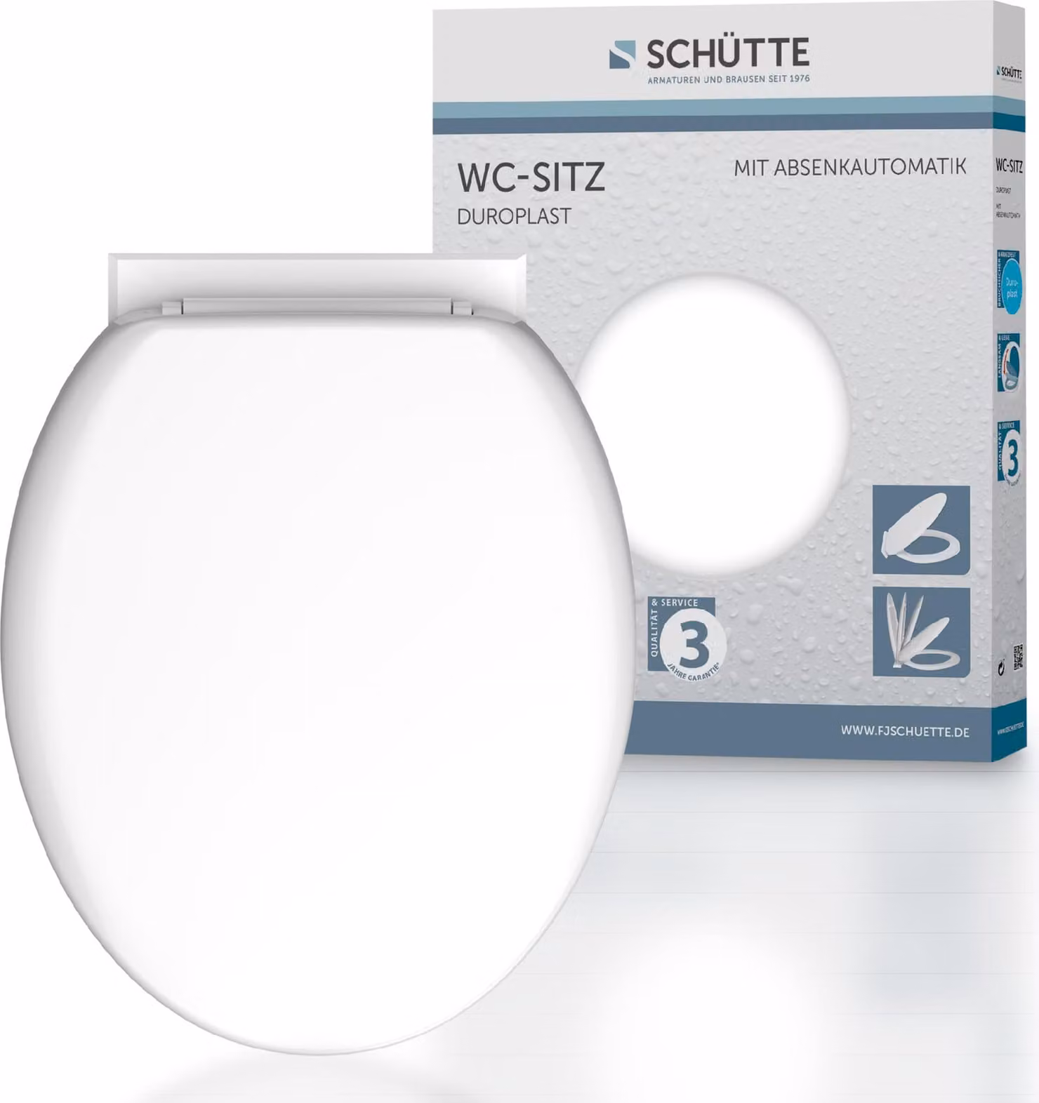 Sedile per WC SCHÜTTE BIANCO Duroplast