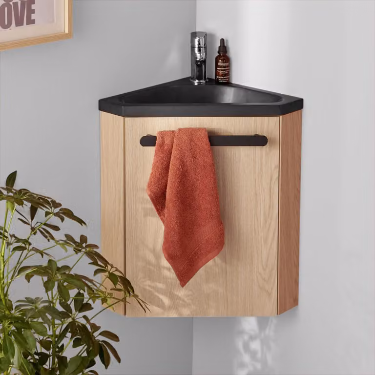 Set lavabo angolare SKINO + rubinetto