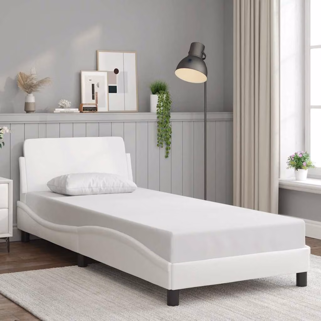 Giroletto vidaXL Dover Bianco in Similpelle L/P: 80 x 200 cm