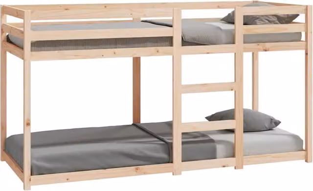 Letto singolo | Letto per adulti | Letto a Castello 80x200 cm in Legno Massello di Pino