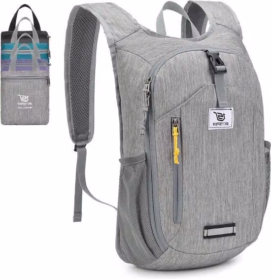 Zak da Campeggio Opvougbile 10L Ultra-Lite, Impermeabile, per Escursionismo e Campeggio