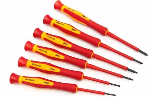 Set professionale di cacciaviti a 6 punte, conforme alla norma VDE