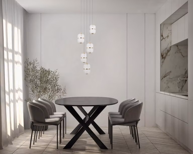 Lampada a sospensione LED 28W ALANI PND-34375-5-BK Italux