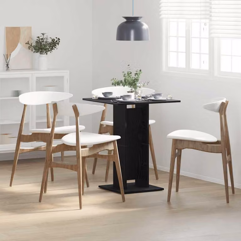 Maison Exclusive - Tavolino da bistrot in rovere nero 60x60x75 cm Materiale ligneo