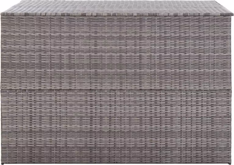 Baule da Giardino Grigio 150x100x100 cm in Polyrattan