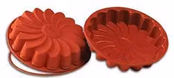 Stampo per torta Margherita Silikomart in silicone rosso, diametro 22 cm