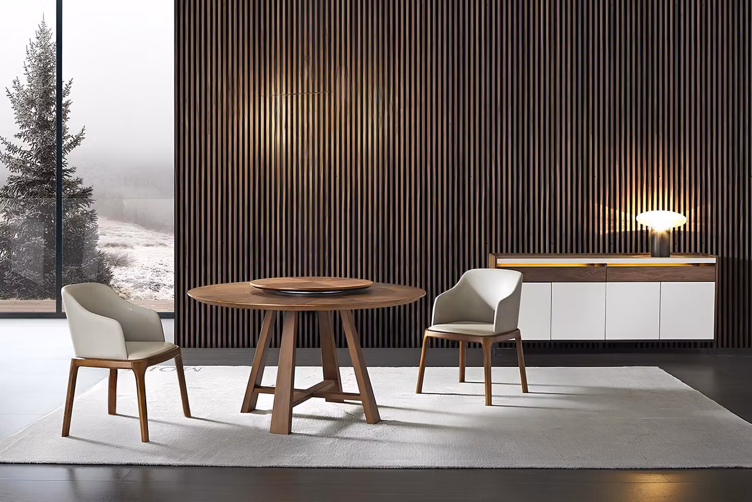 Design Holz Ess Lehn Stuhl Wohn Zimmer Garnitur Polster Tisch +2 Stühle Set