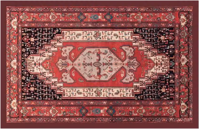 Tappeto Antiscivolo e Lavabile Biancheriaweb Linea Emozioni D'Oriente Disegno Sanandaj Multicolore L: 314 cm, P: 200 cm