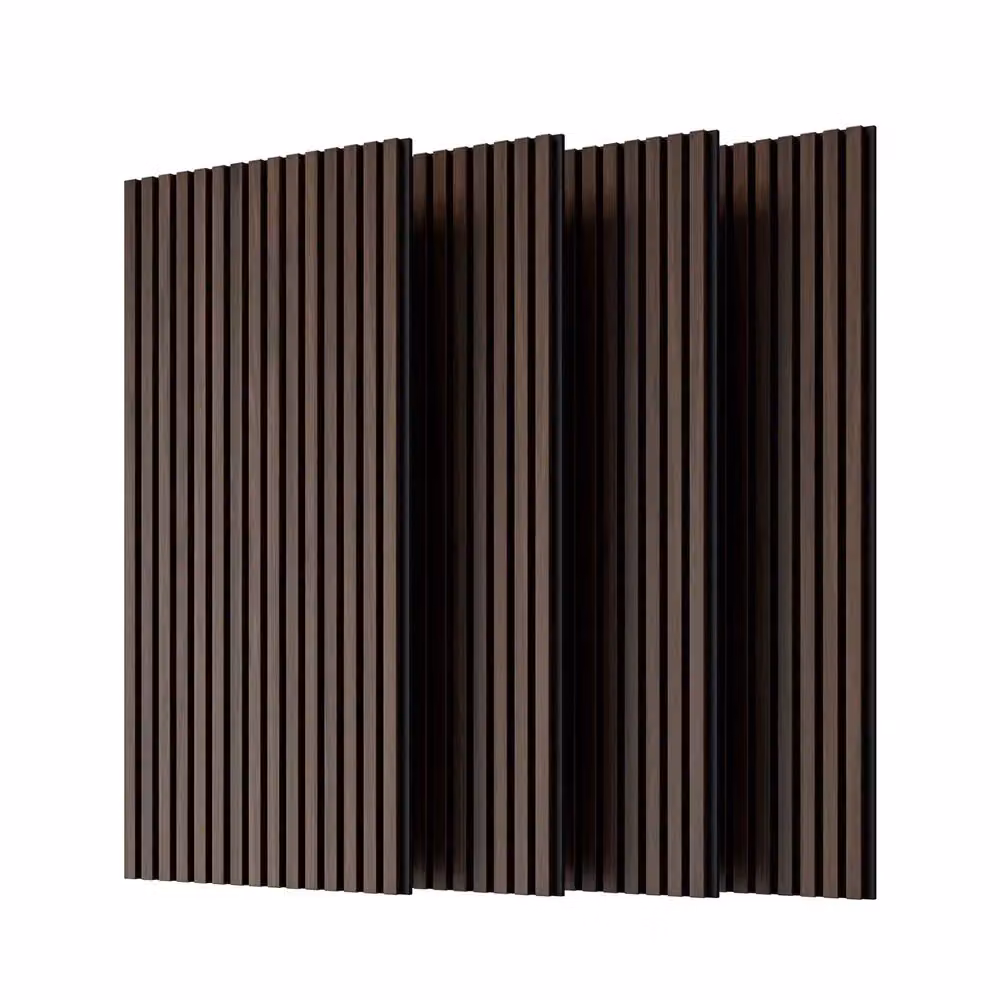 Pannelli Fonoassorbenti 3D Scanalati Xyladecor Effetto Legno Noce Scuro L: 115 cm, H: 60 cm – 2