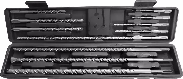 Set di 11 punte per calcestruzzo SDS-plus in custodia