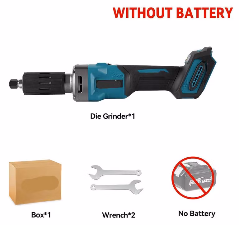 Smerigliatrici angolari – con motore brushless – 2000W, a batteria – 35000 giri/min – smerigliatrice da 6 mm