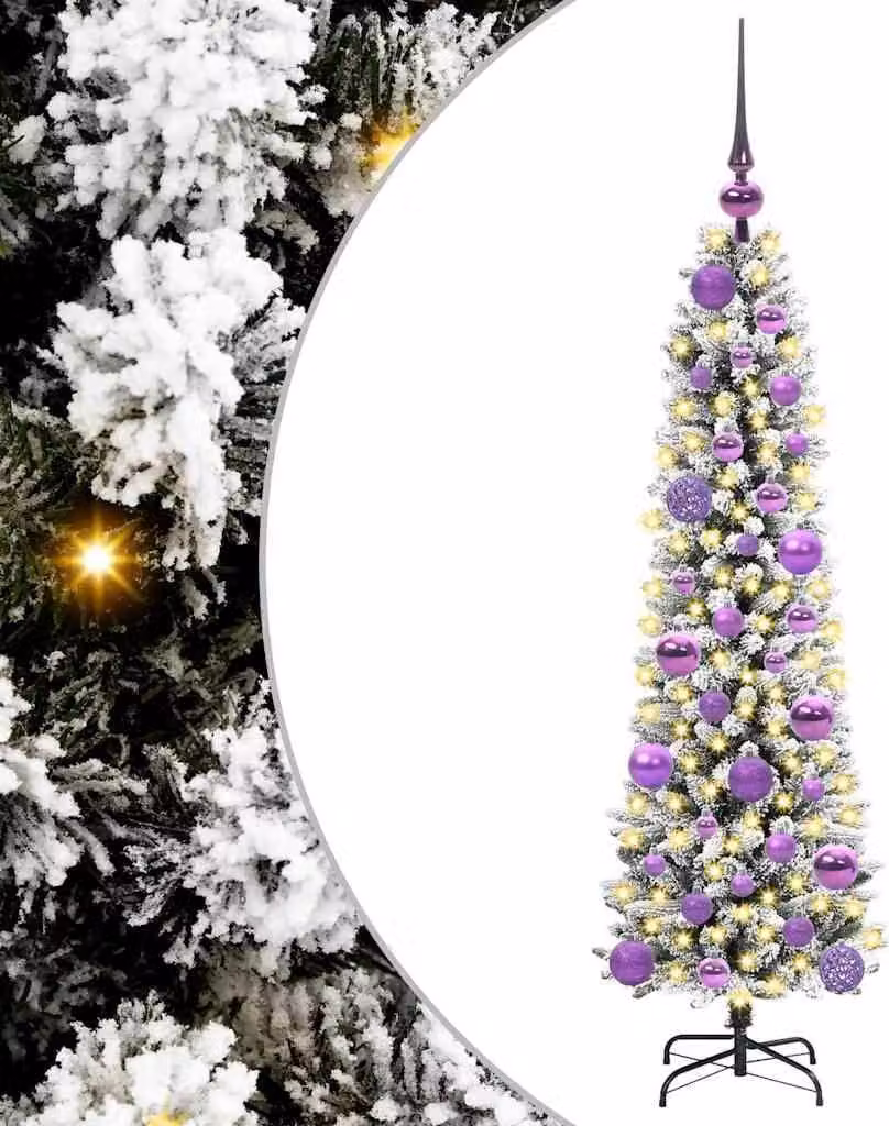 Albero di Natale artificiale con 150 LED Bianco 120 cm