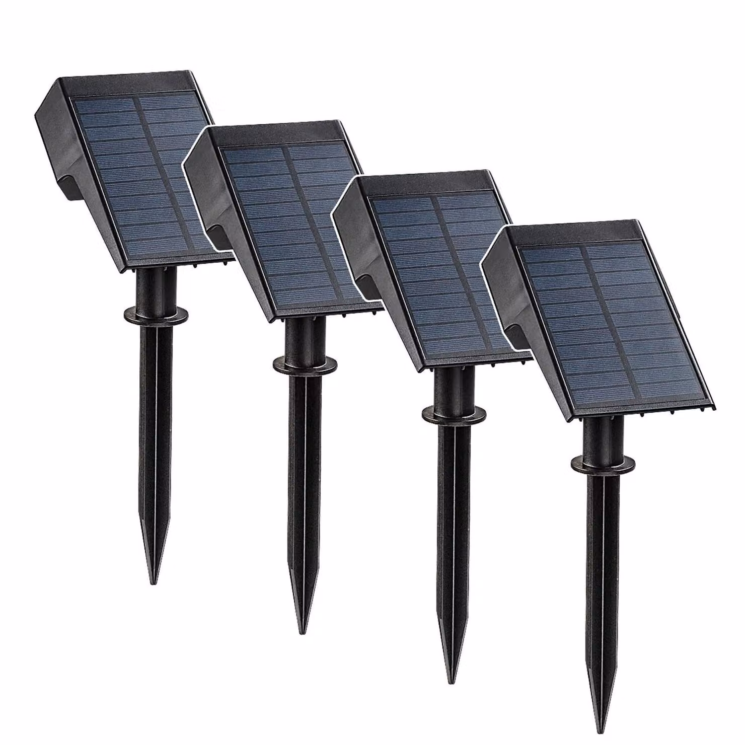 4 lampade solari Rabalux Nantes, 50 lumen, grado di protezione IP65, colore nero, LED, 0,5 W, modello 77088