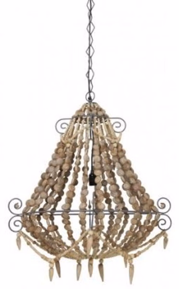 Lampada a sospensione Casa Padrino, design industriale, finitura marrone. Diametro 73 cm, altezza 82 cm