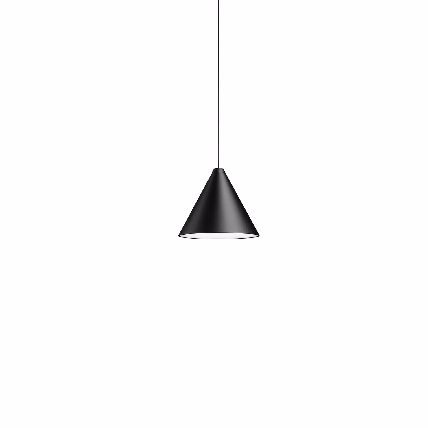 Flos - String Light - Cone head - 22mt cable - Lampada a sospensione - Nero