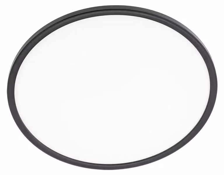MEMO PL RD LED, forma circolare – diametro 29,4 cm, altezza 2,3 cm - Nero/Bianco