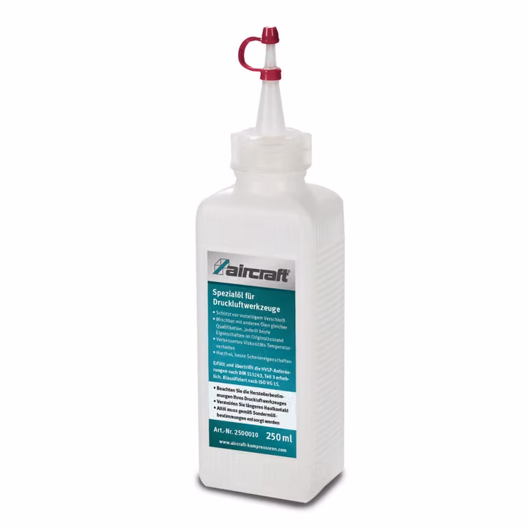Olio speciale Aircraft per utensili pneumatici, flacone da 0,25 l, 2500010