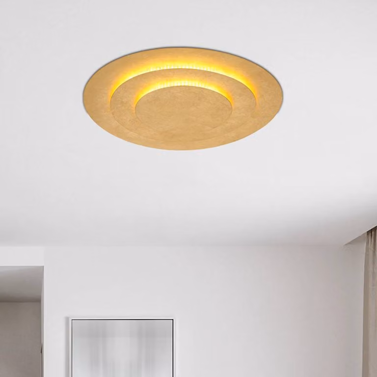 Globo Plafoniera a LED Heda, Ottone / Oro, Soggiorno / Sala da pranzo, Metallo, Moderno, Plafoniera LED