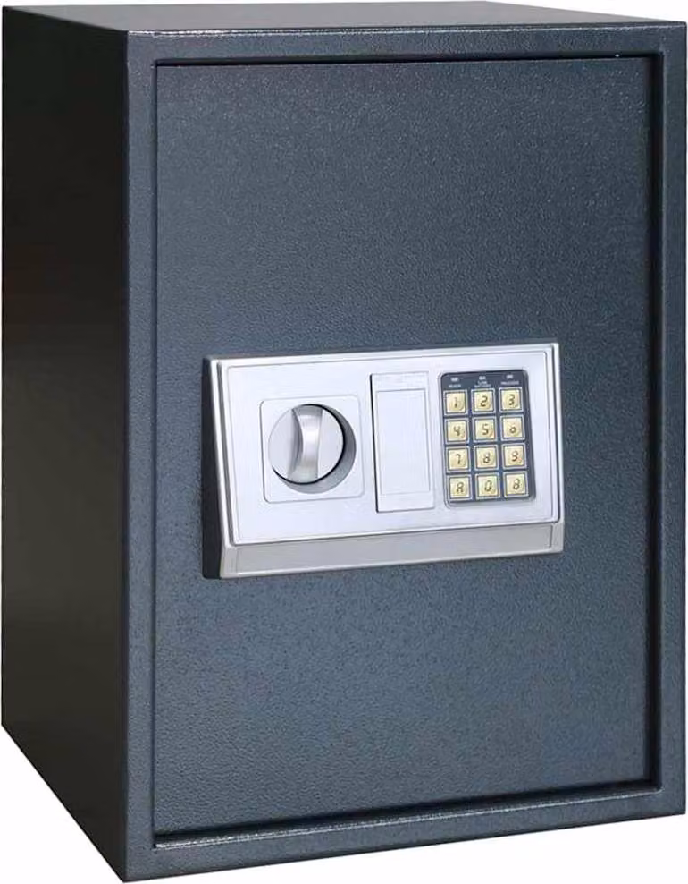 Cassetta di sicurezza digitale Grigio scuro 35 x 31 x 50 cm