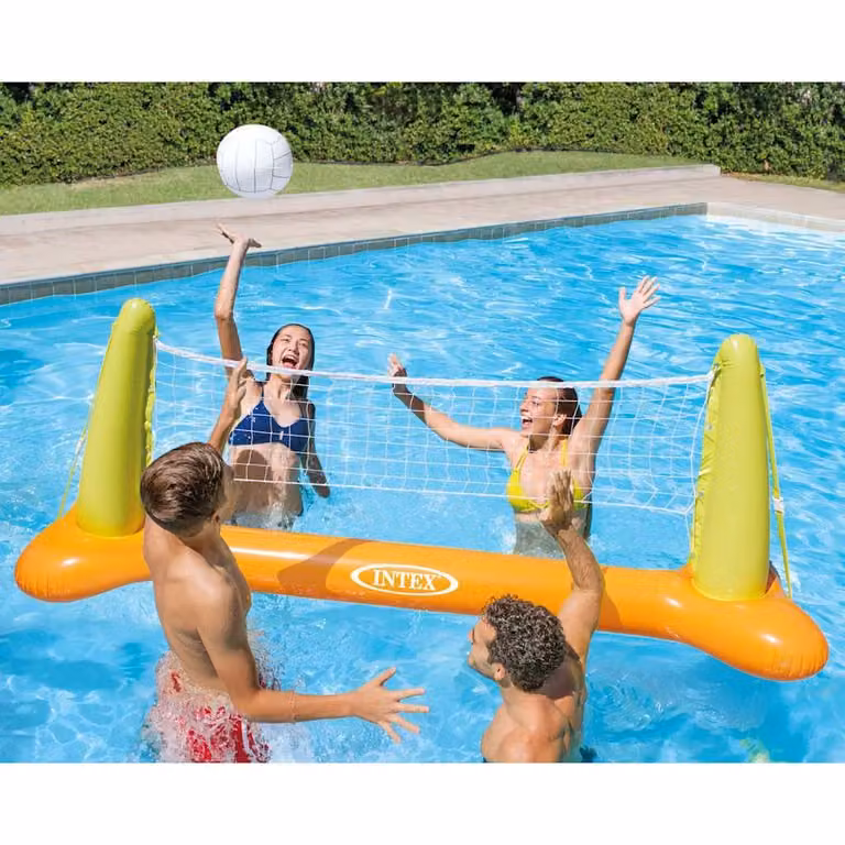 Intex Gioco di Pallavolo da Piscina Multicolore L: 239 cm, P: 64 cm, H: 91 cm