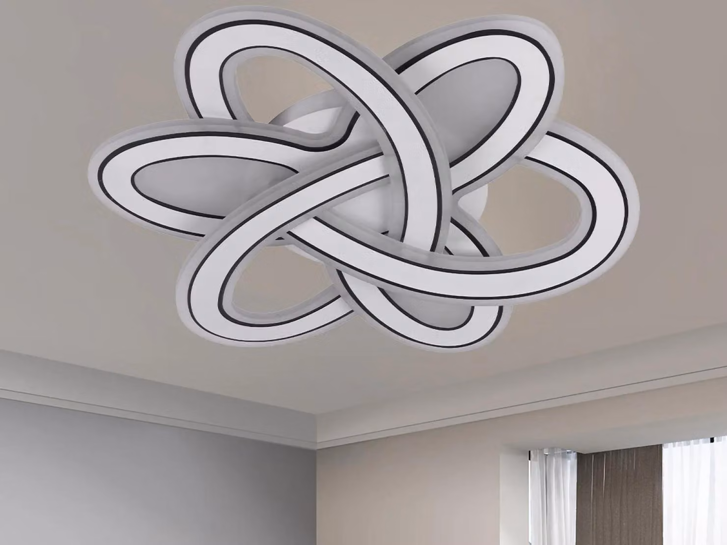Lampada a soffitto a LED con telecomando, 130W - J1330/W