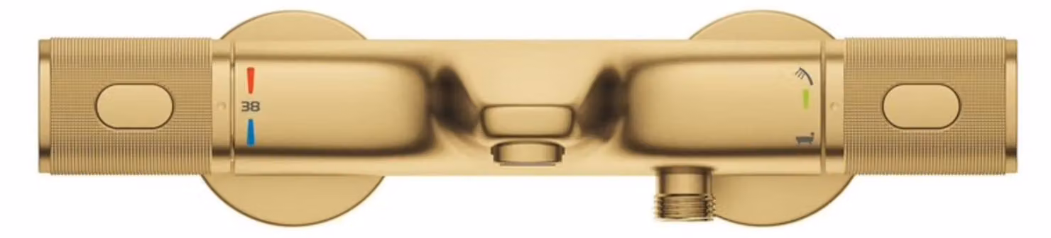 Grohe Precision Feel Mitigeur thermostatique de bain avec raccords en S, 34788GN0, 34788GN0