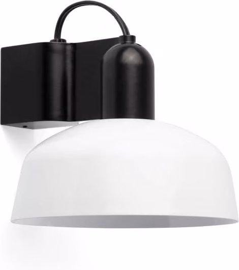 TATAWIN Lampada metallo da parete bianca