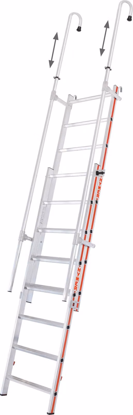 Hymer Scala a pioli da appendere Scala scorrevole Scala da appendere per scaffali 2x9 pioli