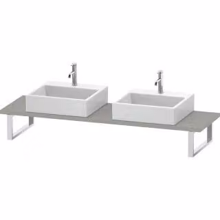 Duravit console DuraStyle 80-200x48cm, 2 A., spessore 3cm, calcestruzzo